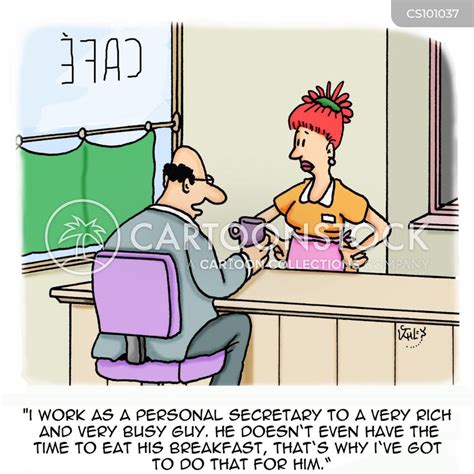 Secretary Cartoons and Comics .